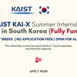 KAIST KAI-X Summer Research Internship 2025